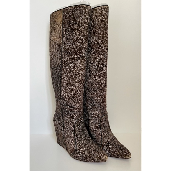 BCBGMAXAZRIA “Rachel” Pony Hair Wedge Boots - Picture 2 of 10